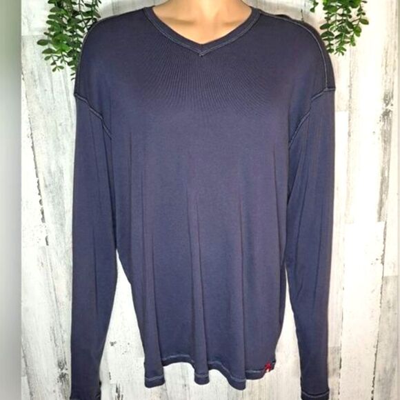 Agave Victoria Long Sleeve V Neck shirt - Picture 1 of 7